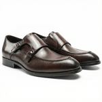 Load image into Gallery viewer, Handcrafted Altiere Double Monk Strap - Coffee