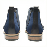Load image into Gallery viewer, Handcrafted Delorme Suede Chelsea Boot - Blue