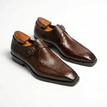 Load image into Gallery viewer, Handcrafted Westbridge Single Monk Strap - Brown