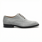 Load image into Gallery viewer, Macellinni Oxford Brogue Suede - Gray