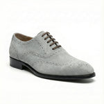 Load image into Gallery viewer, Macellinni Oxford Brogue Suede - Gray