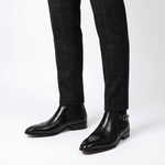 Load image into Gallery viewer, Cuiren Monk Strap Brogue Boot - Black