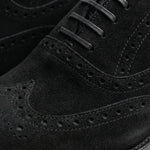 Load image into Gallery viewer, Macellinni Oxford Brogue Suede - Black