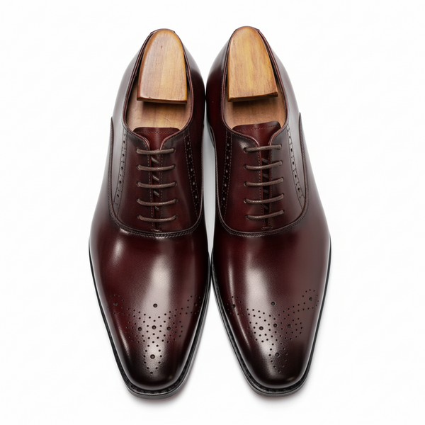 Handcrafted Mervelle Oxford Brogue - Red