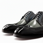 Load image into Gallery viewer, Venturo Brogue Derby - Black and Grey