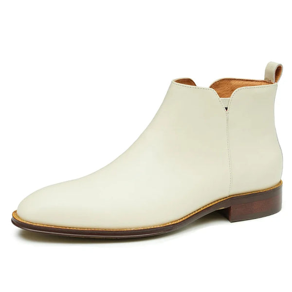 Lunor Chelsea Boot Handmade - White
