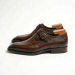 Load image into Gallery viewer, Handcrafted Westbridge Single Monk Strap - Brown