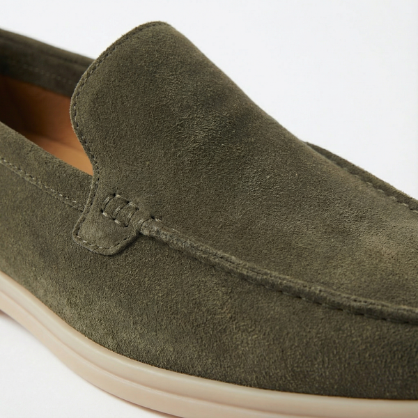 Montclair Loafer Suede - Army Green
