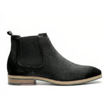 Load image into Gallery viewer, Handcrafted Delorme Suede Chelsea Boot - Black