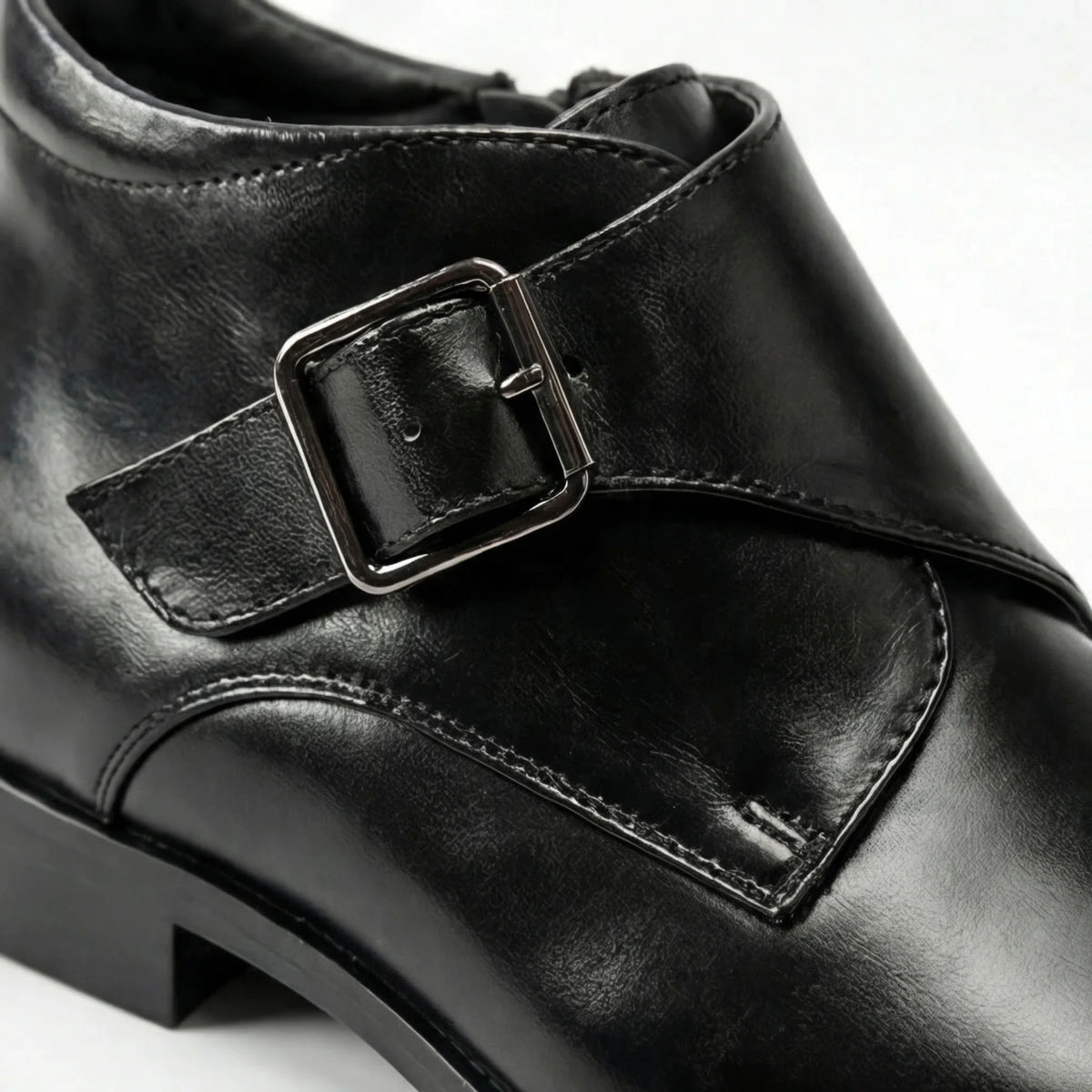 Valdoro monk strap boot black