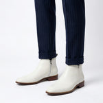 Load image into Gallery viewer, Lunor Chelsea Boot Handmade - White