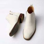 Load image into Gallery viewer, Lunor Chelsea Boot Handmade - White