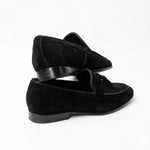 Load image into Gallery viewer, Velano Suede Loafers - Black