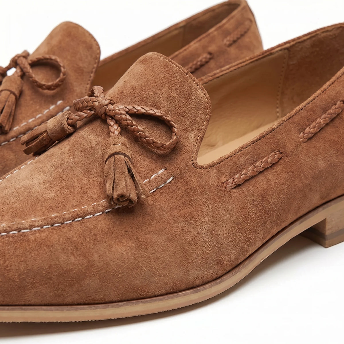 Luciano tassel loafer cognac brown
