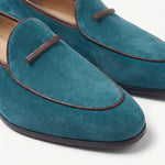 Load image into Gallery viewer, Firenze Bow-Tie Loafer - Olive Green