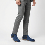 Load image into Gallery viewer, Handcrafted Delorme Suede Chelsea Boot - Blue
