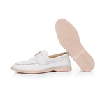 Load image into Gallery viewer, Siena Lace-Up Loafer - Cream White
