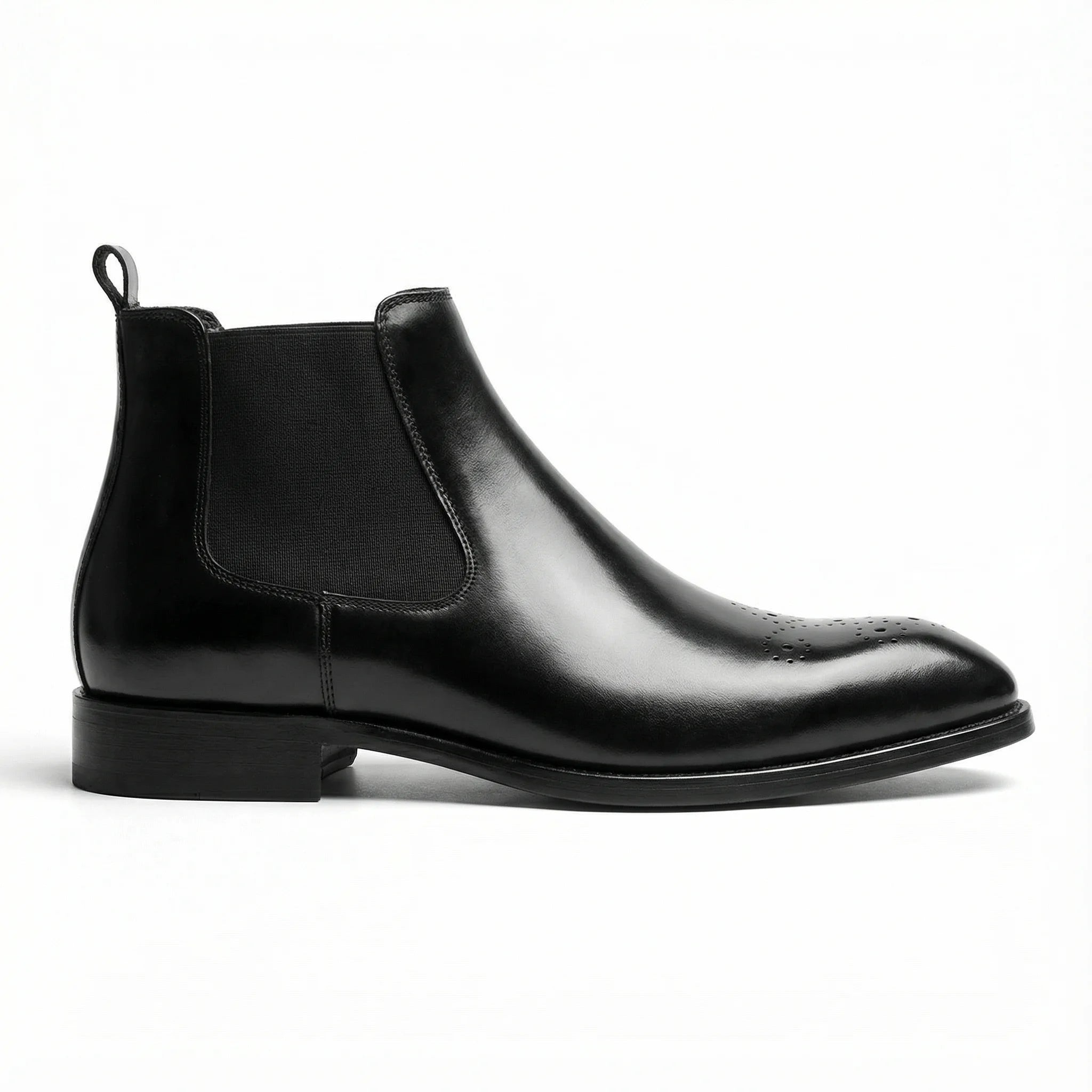 Stonemere Chelsea Brogue Boot - Black