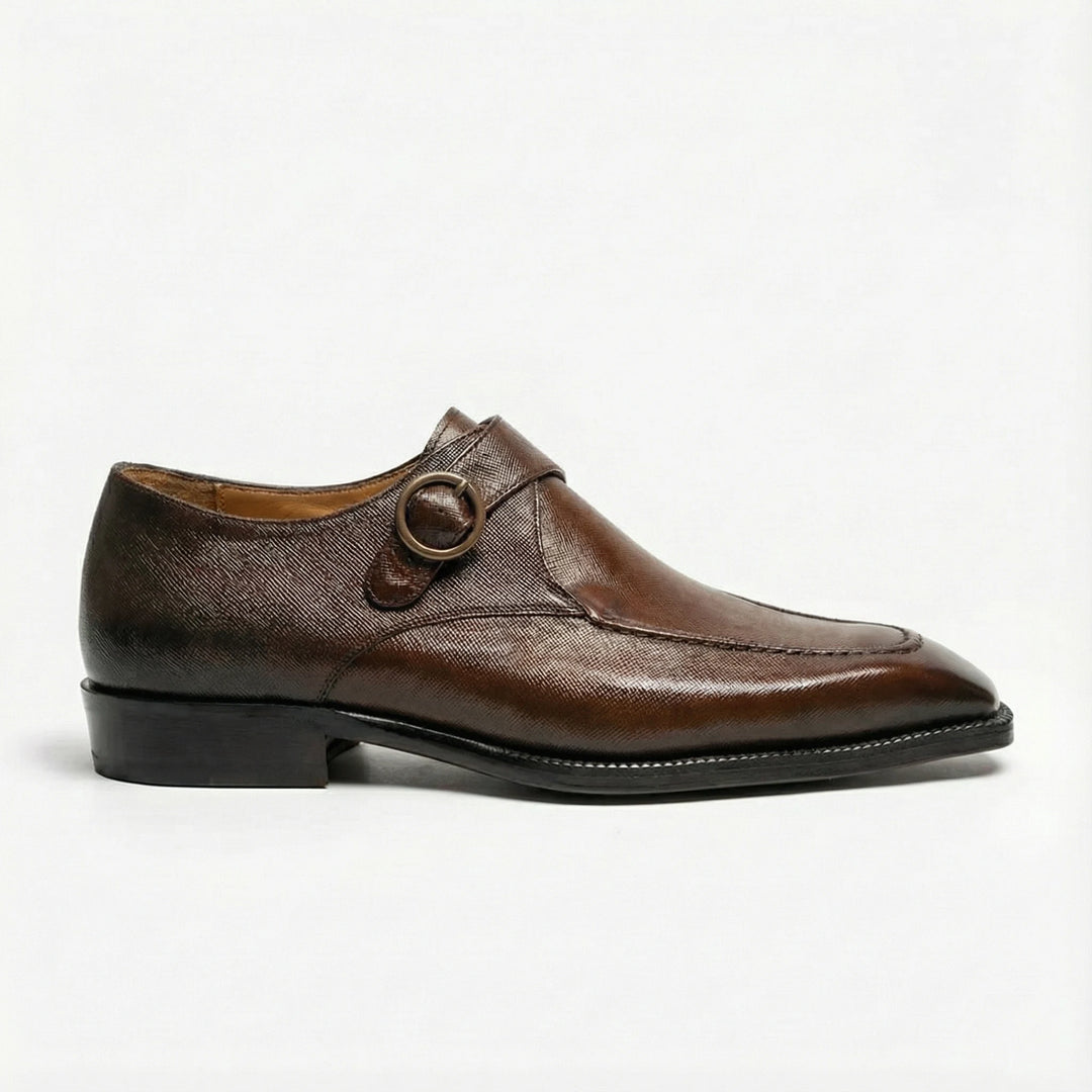 Handcrafted Westbridge Single Monk Strap - Brown