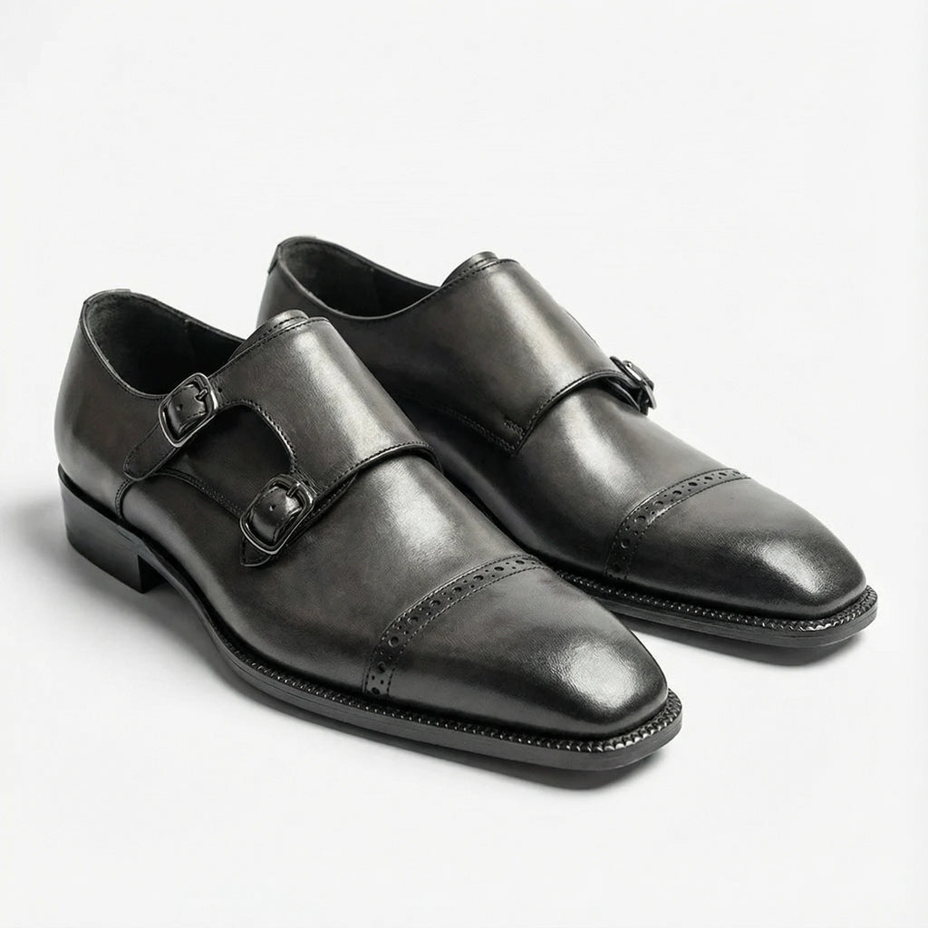 Silven Double Monk Strap - Grey