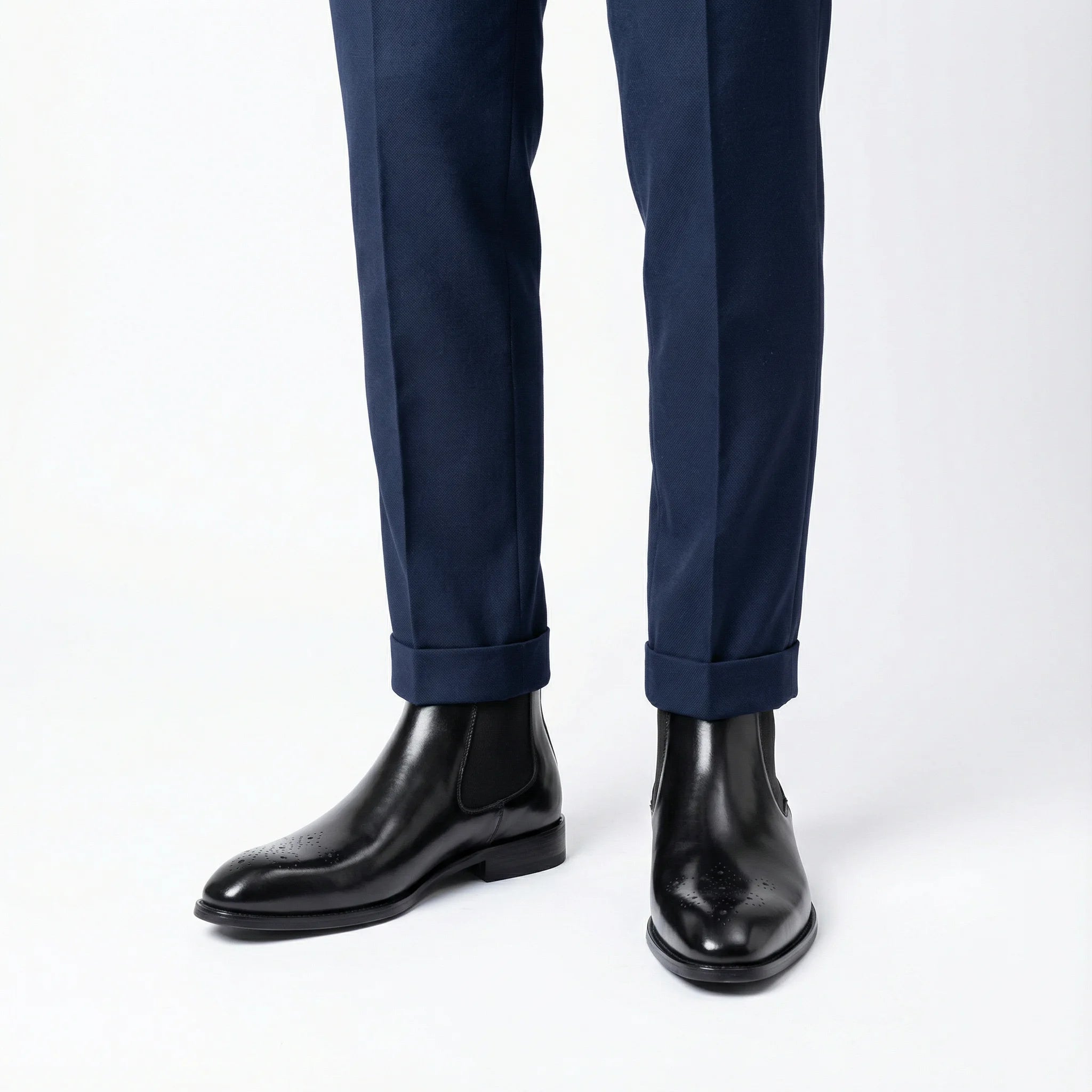 Stonemere Chelsea Brogue Boot - Black