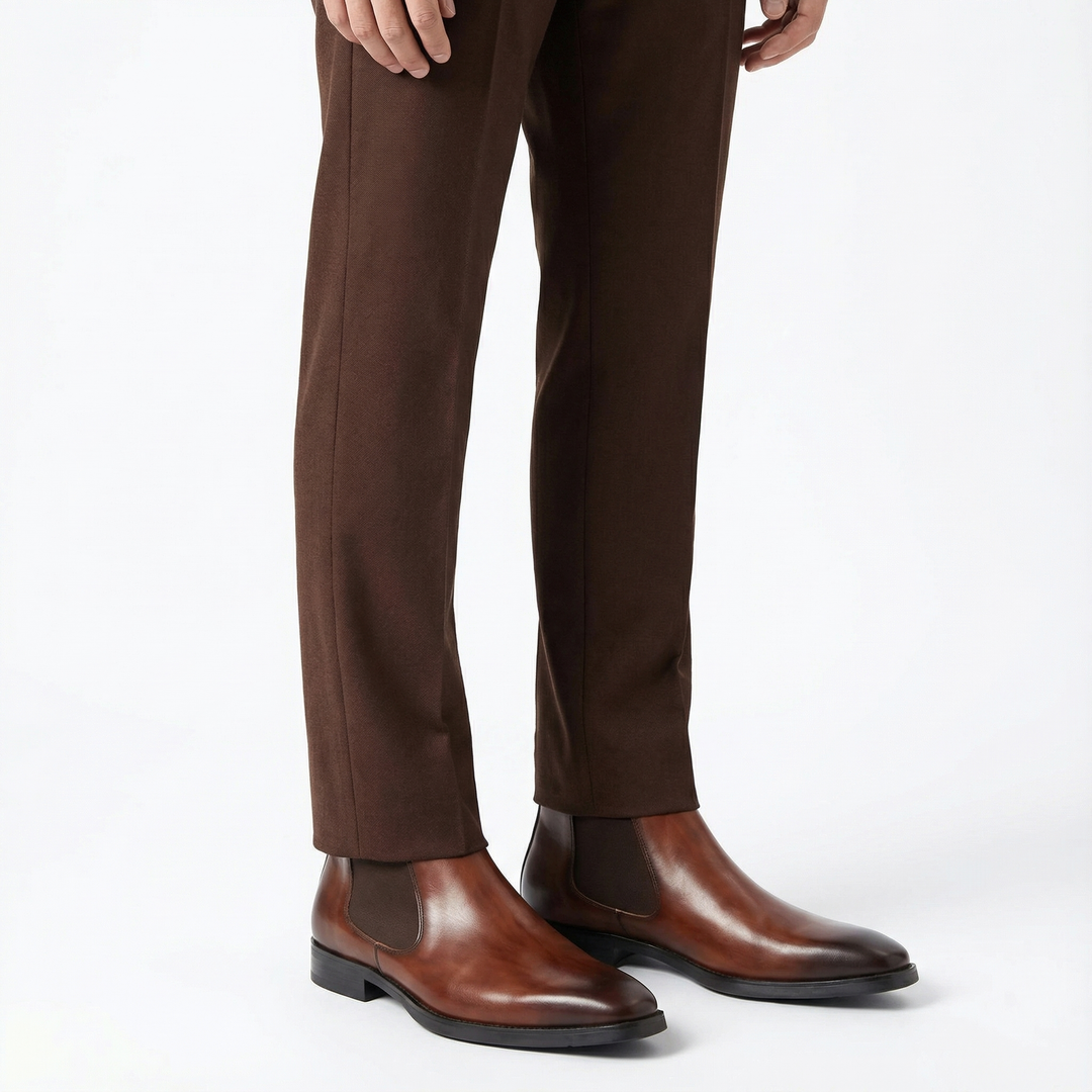 Handcrafted Marcelli Chelsea Boot - Brown