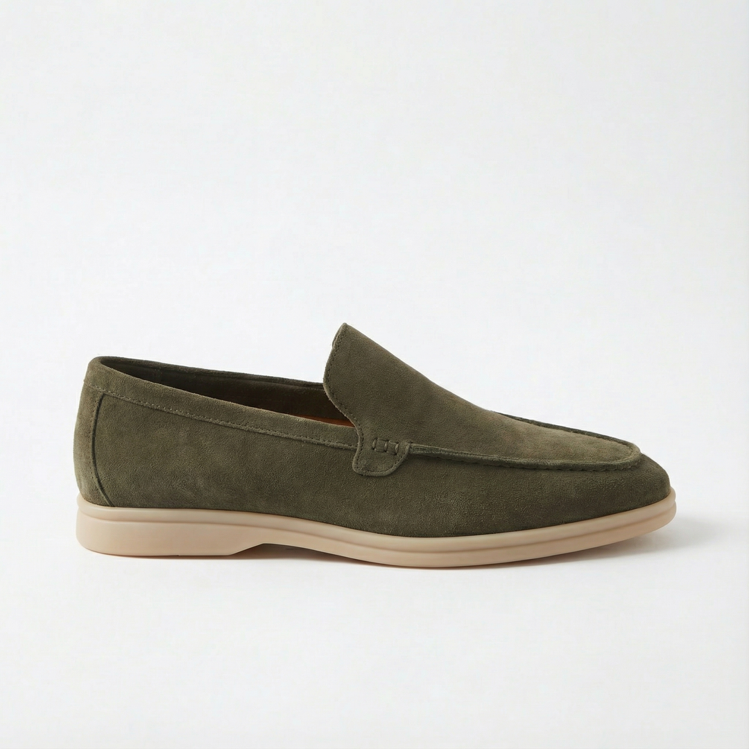 Montclair Loafer Suede - Army Green