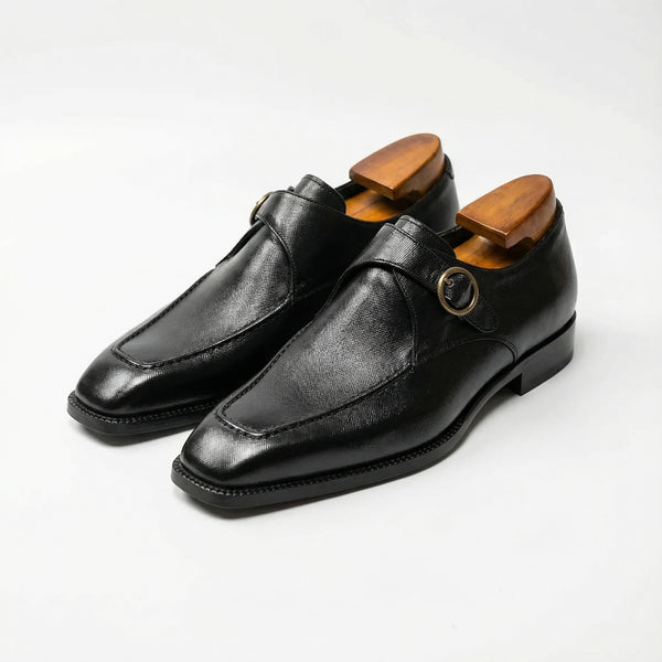 Handcrafted Westbridge Single Monk Strap - Black
