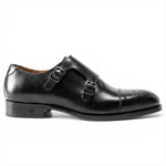 Load image into Gallery viewer, Handcrafted St. Albans Double Monk Strap - Black
