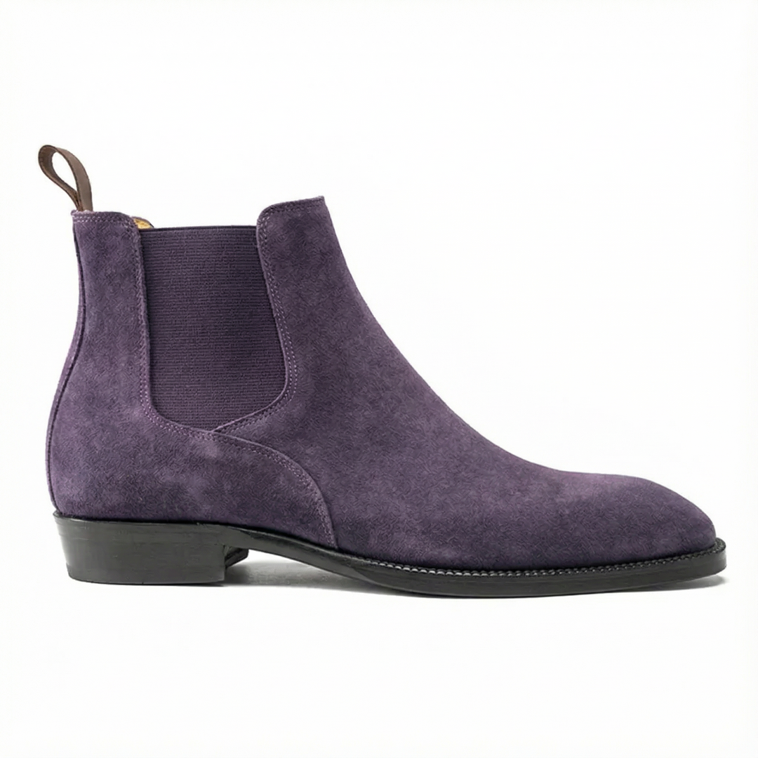 Handmade Cavallieri Chelsea Boot - Purple