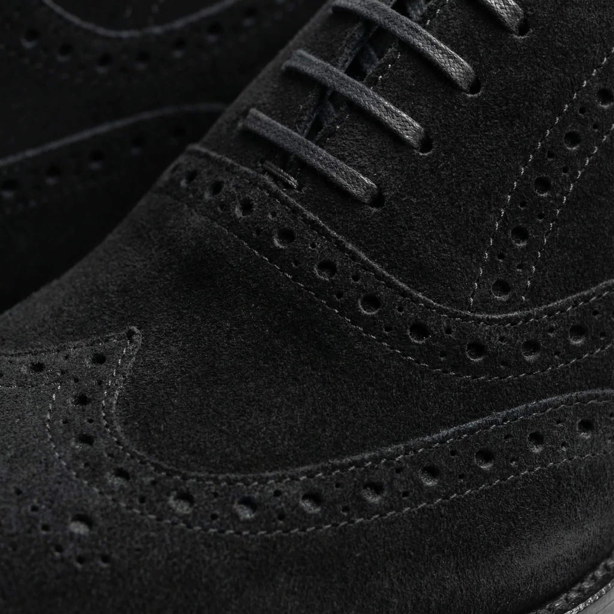 Macellinni Oxford Brogue Suede - Black