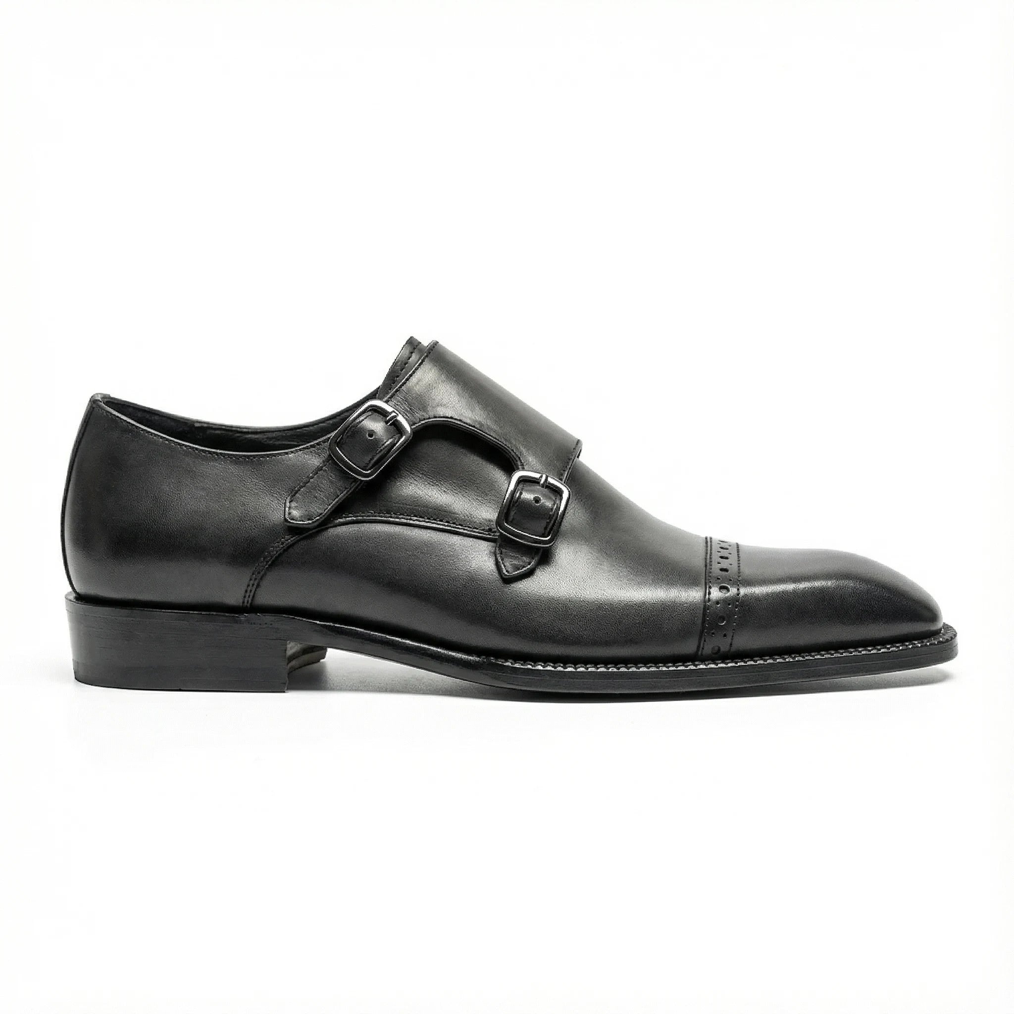 Silven Double Monk Strap - Grey