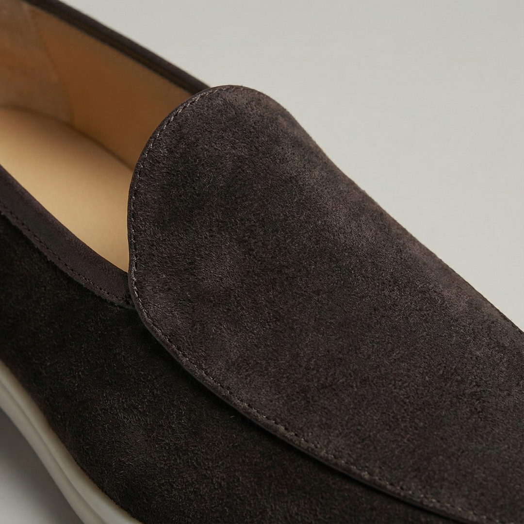 Handcrafted Arvonni Loafer - Coffee