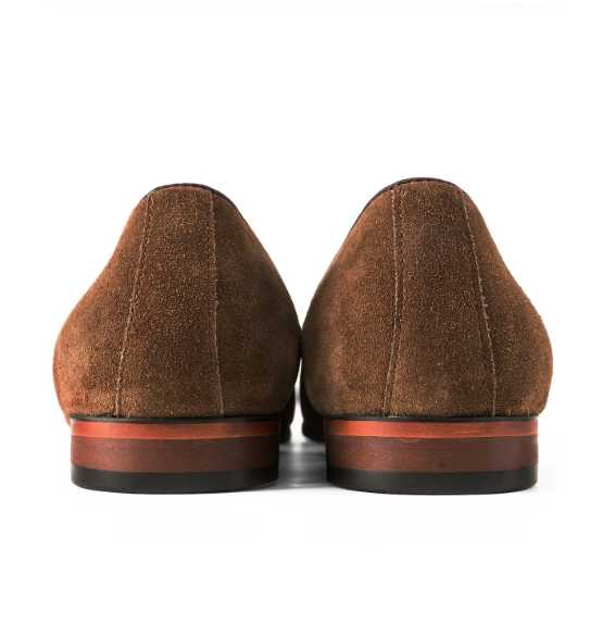 Corvelli Belgian Suede Loafers - Brown