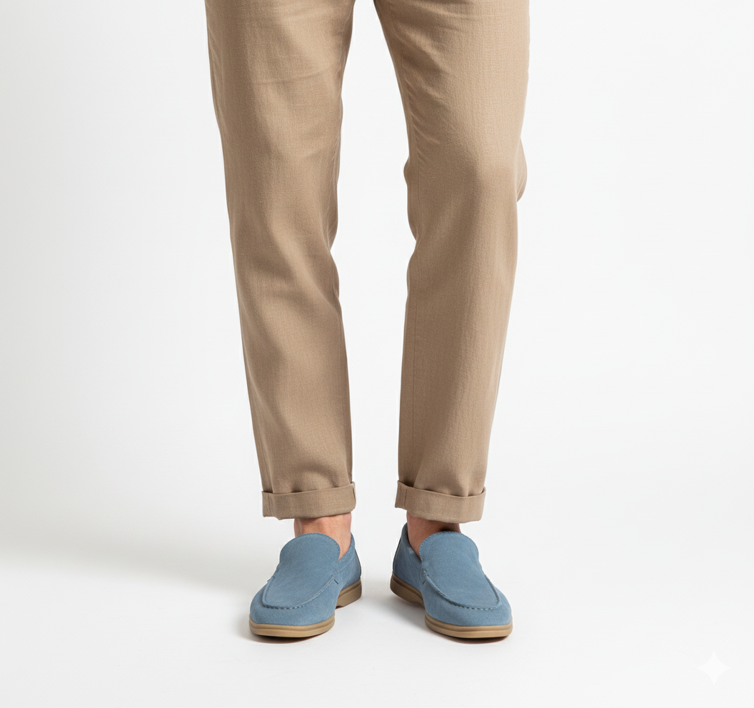 Montclair Loafer Suede - Light Blue