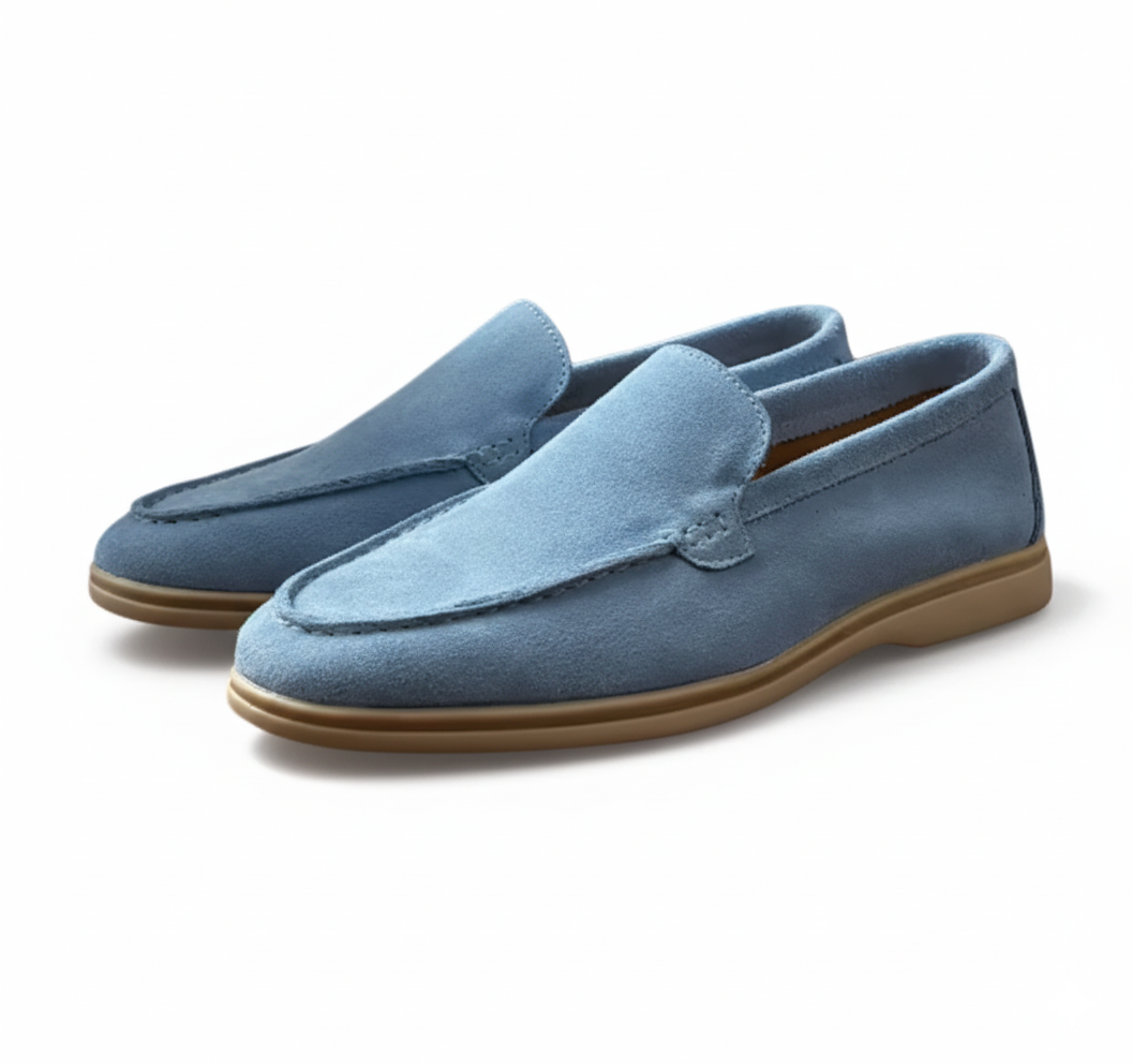 Montclair Loafer Suede - Light Blue