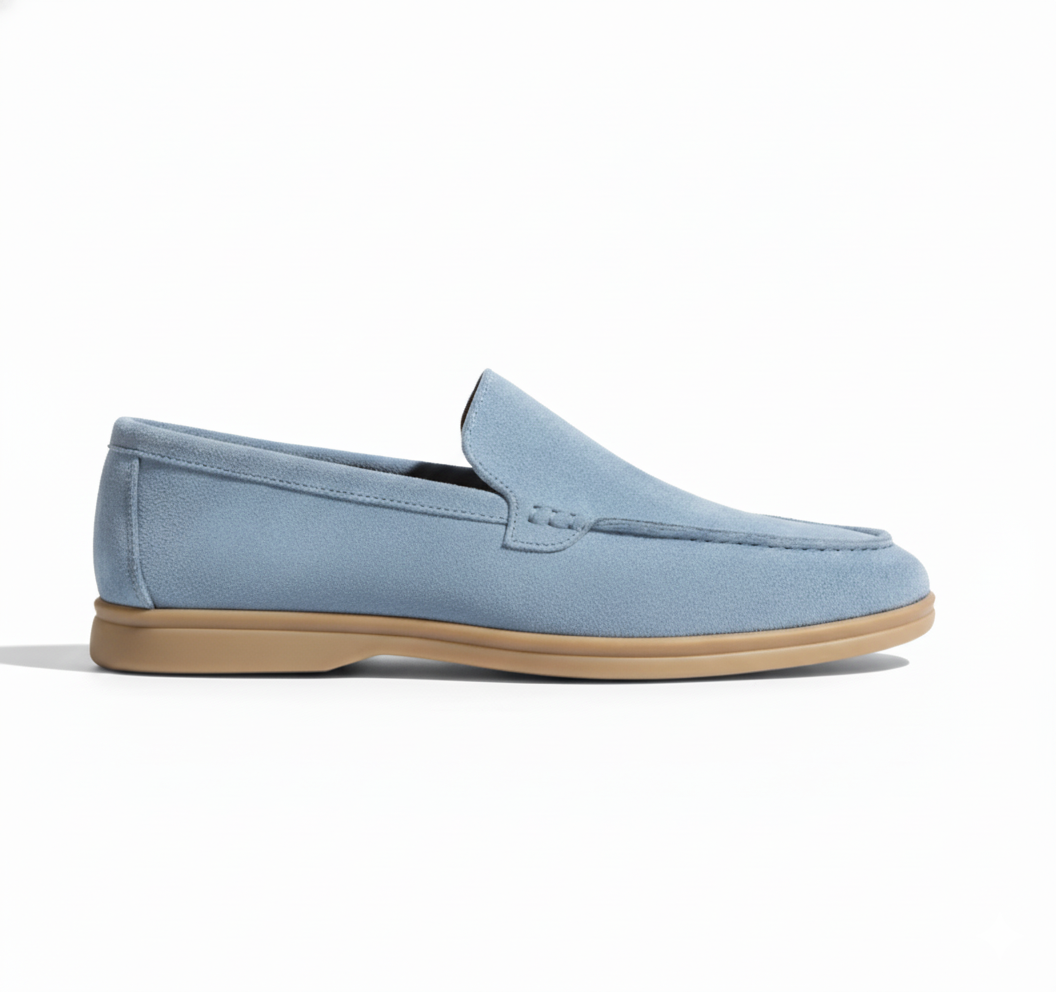 Montclair Loafer Suede - Light Blue