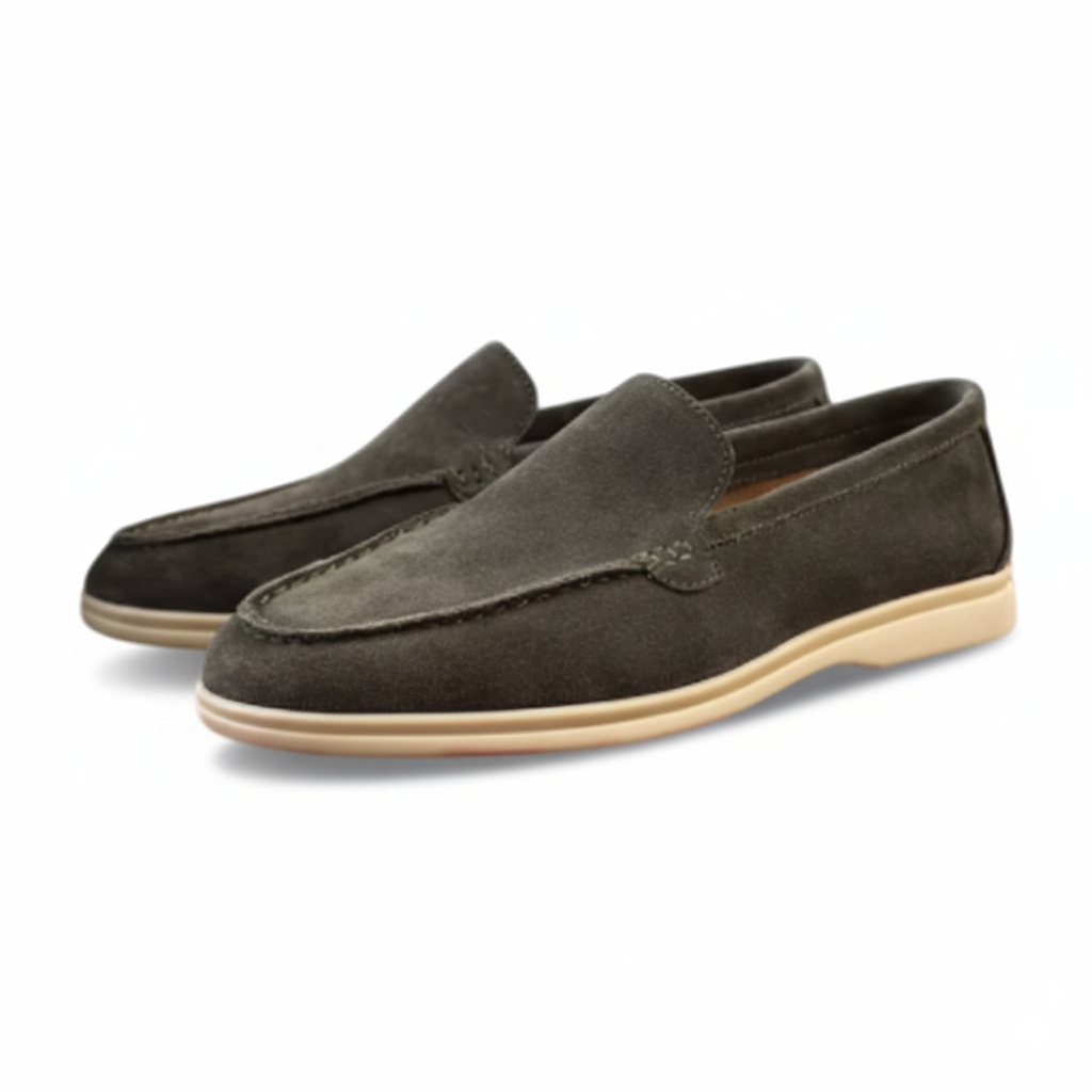 Montclair Loafer Suede - Army Green