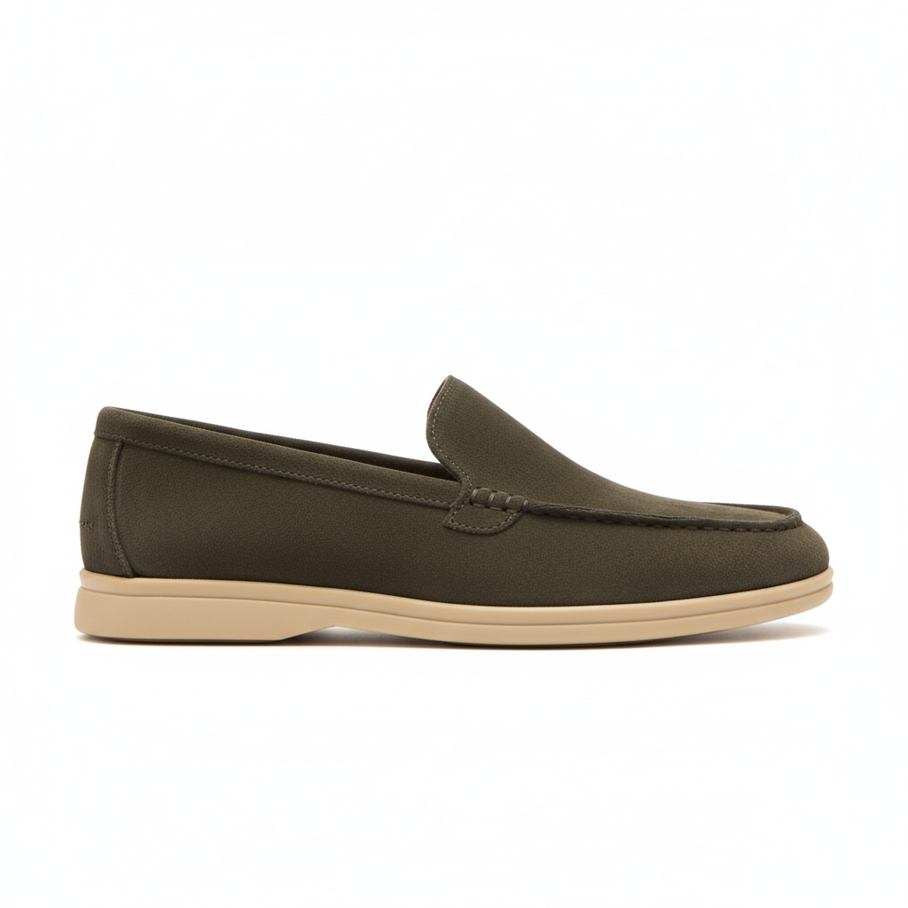 Montclair Loafer Suede - Army Green