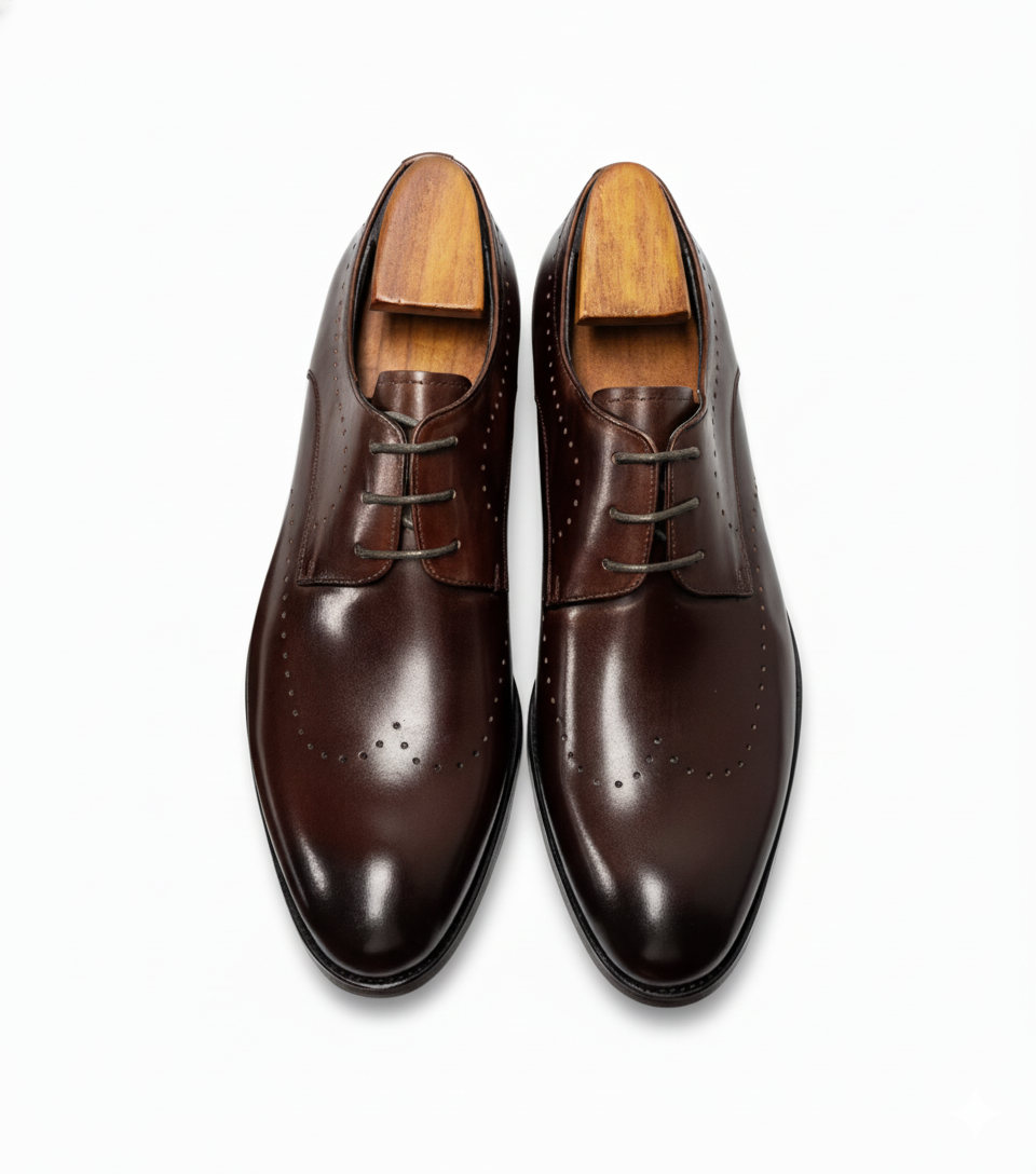 Handcrafted bellormano derby   coffee