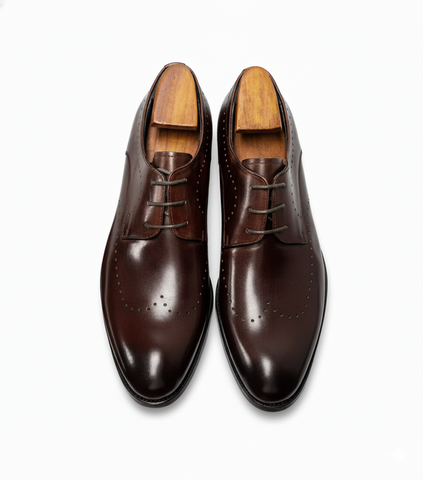 Handcrafted Bellormano Derby - Coffee