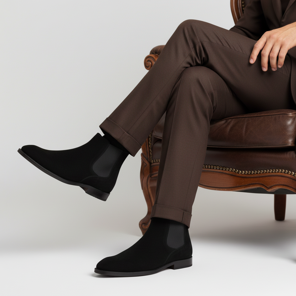 Handmade Cavallieri Chelsea Boot - Black