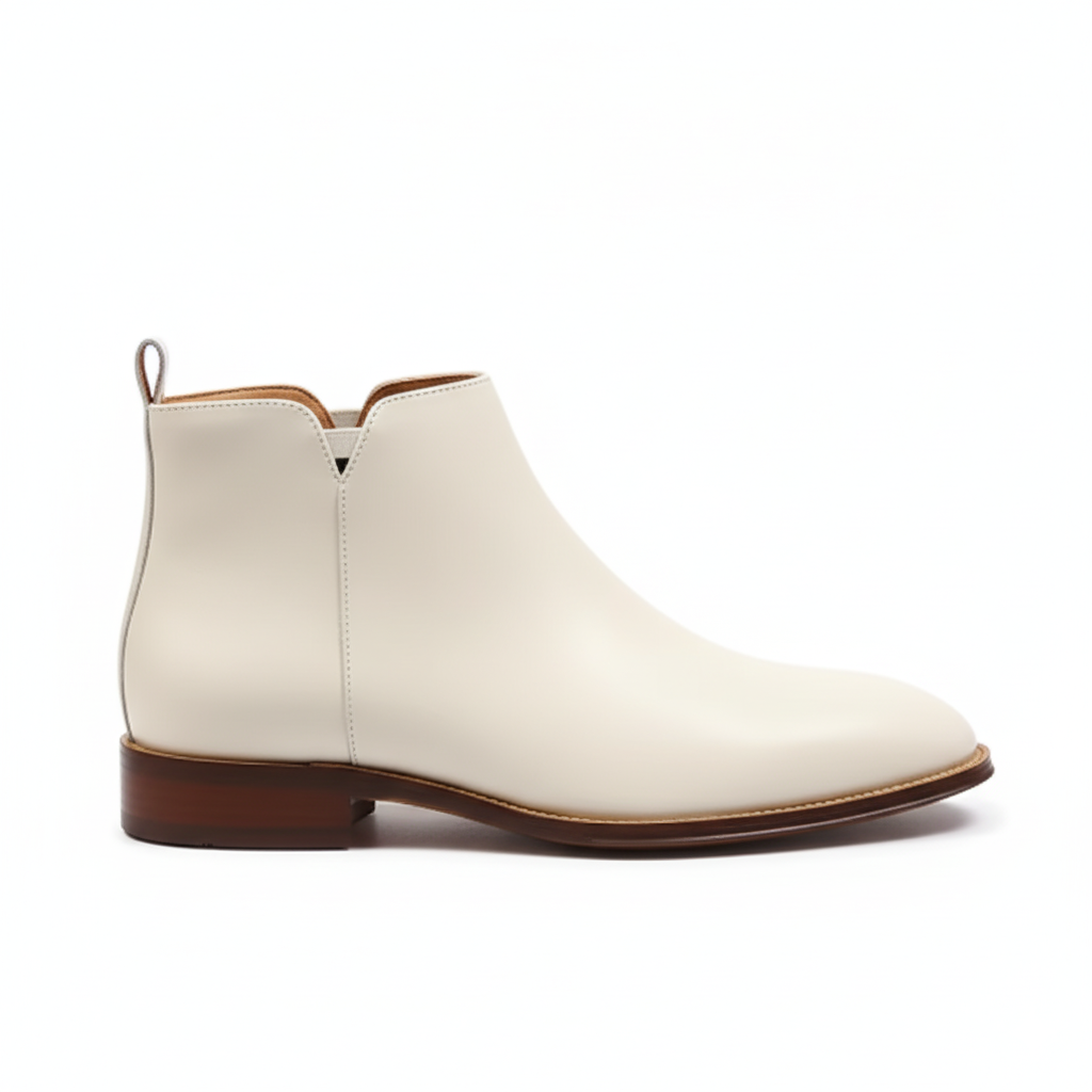 Lunor Chelsea Boot Handmade - White