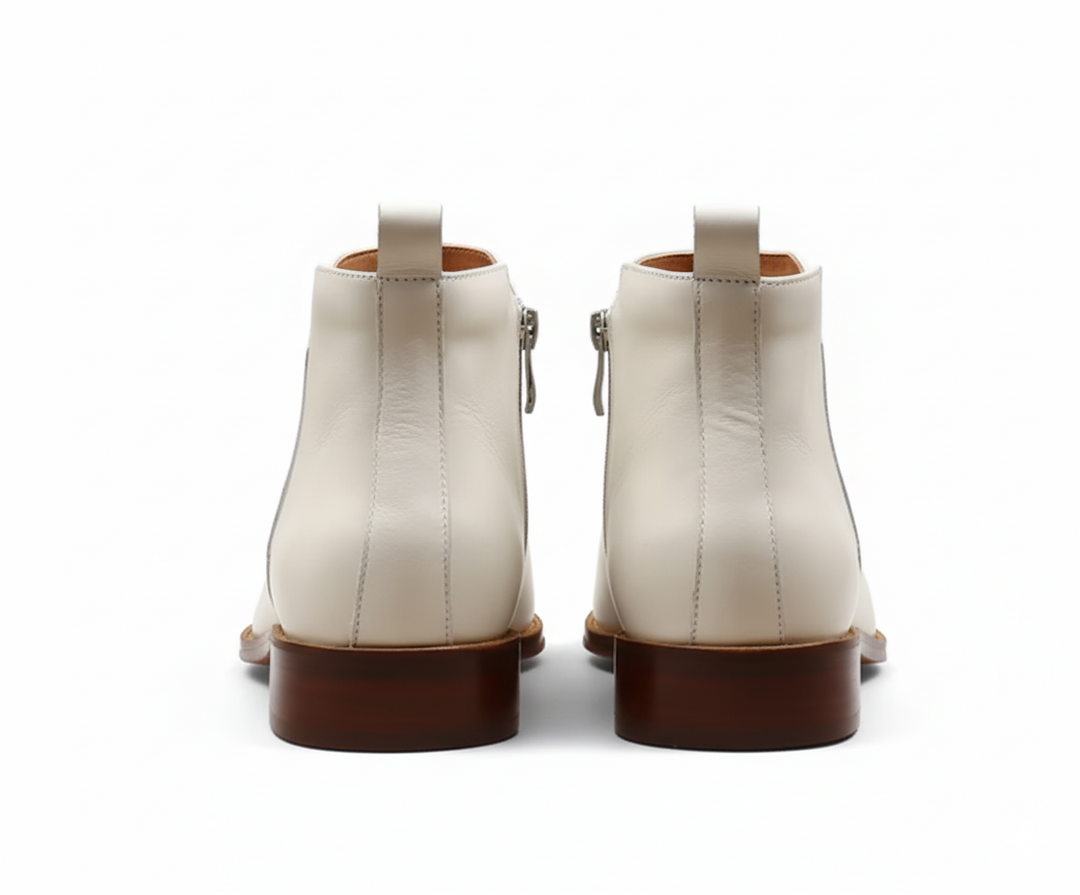 Lunor Chelsea Boot Handmade - White