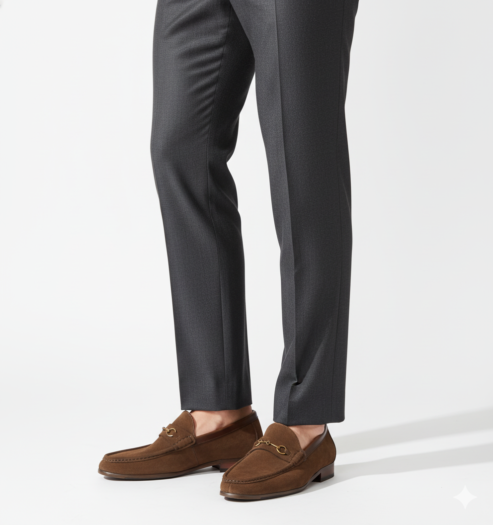 Handcrafted Genuine Suede Norvian Loafer - Brown