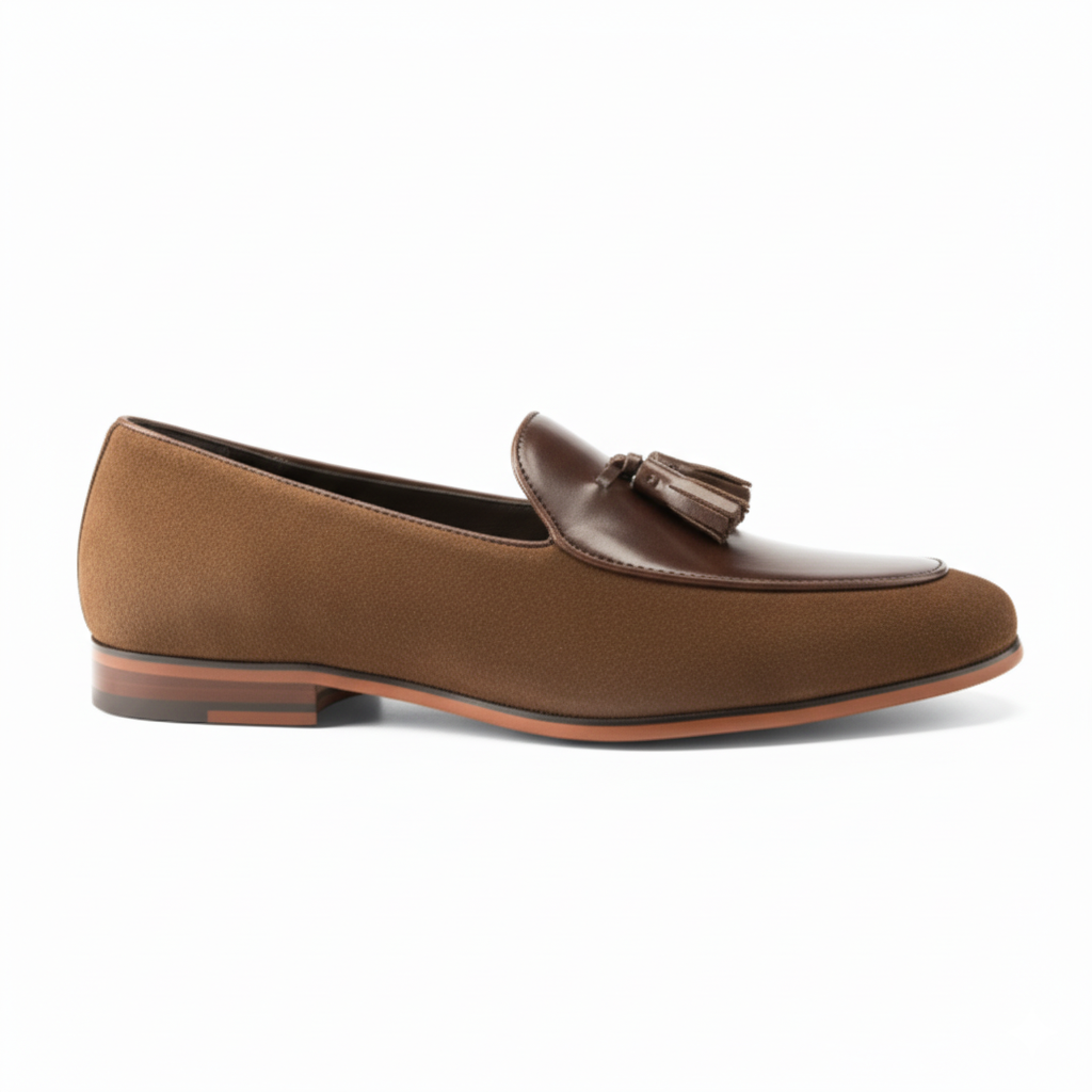 Handcrafted Lusaro Loafer - Brown