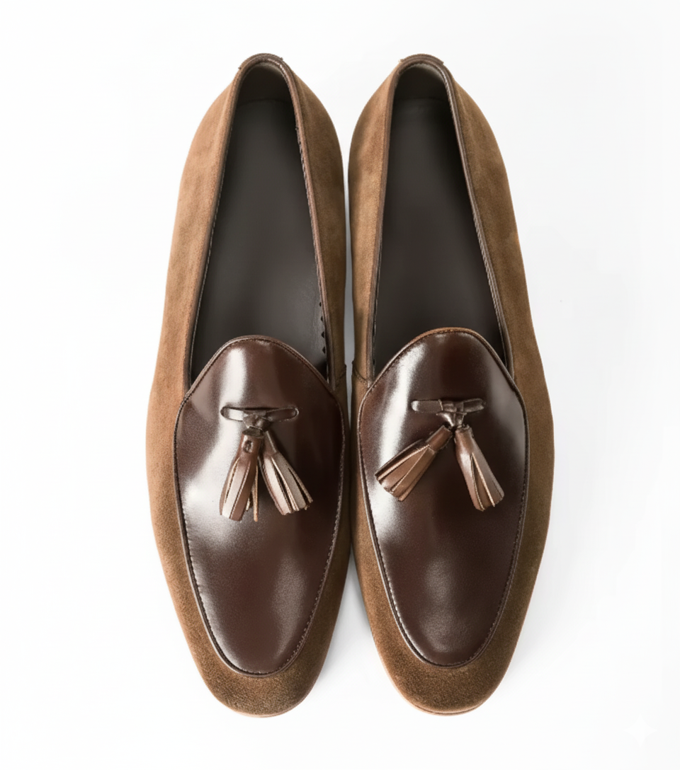 Handcrafted Lusaro Loafer - Brown