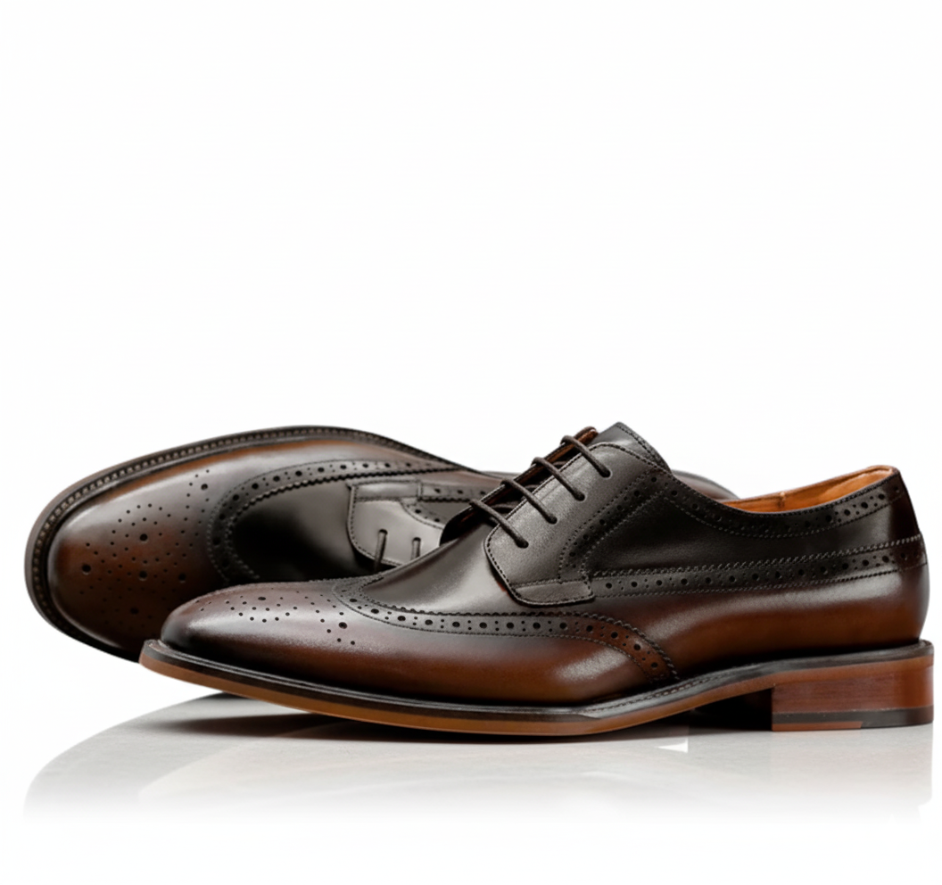 Handcrafted Elston Derby - Dark Brown