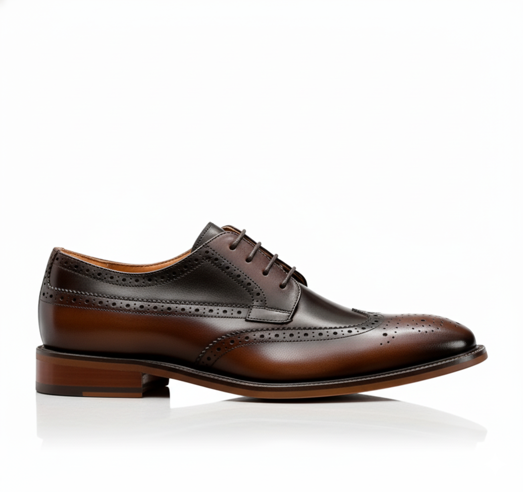 Handcrafted Elston Derby - Dark Brown