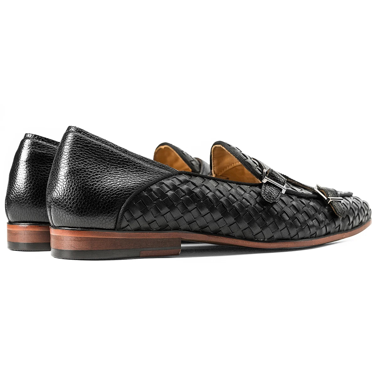 Intreccio Loafer Double Monk - Black